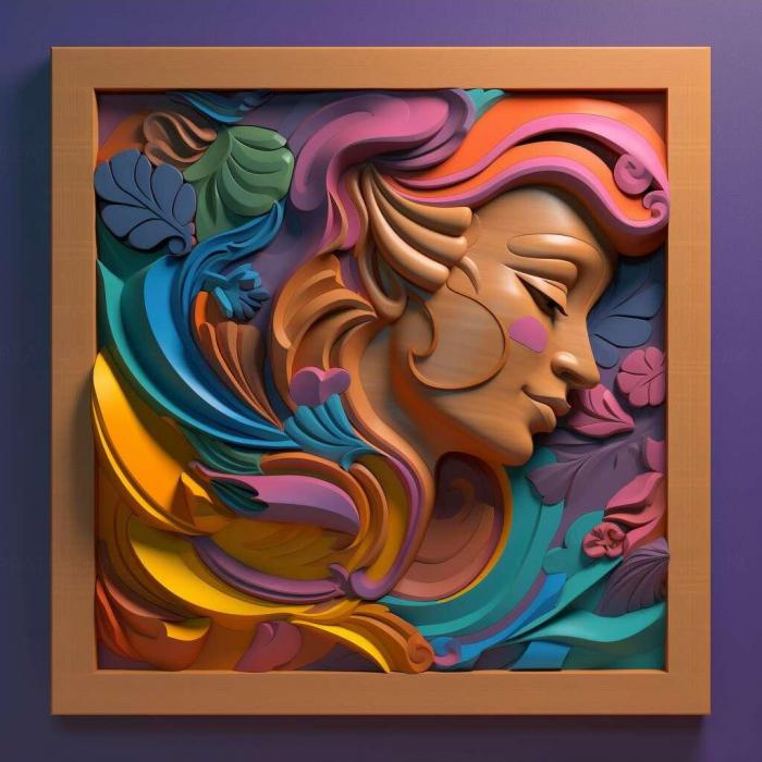 نموذج ثلاثي الأبعاد لآلة CNC 3D Art 